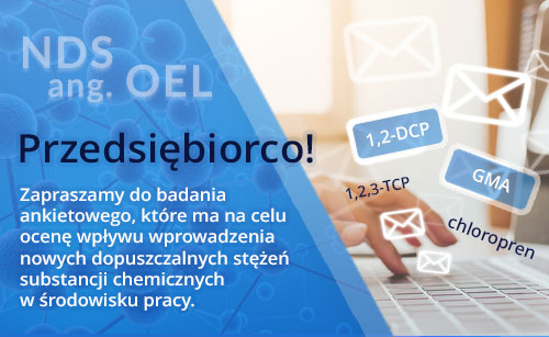 Nowe wartości dopuszczalnych stężeń substancji chemicznych w środowisku pracy (NDS – ang. OEL).